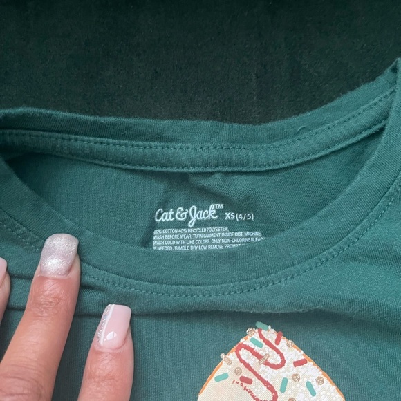 Cat & Jack Kids Green Long Sleeve Shirt - Picture 4 of 4